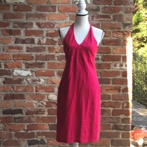 Giorgio Fiorlini Linen Halter Dress Size 8